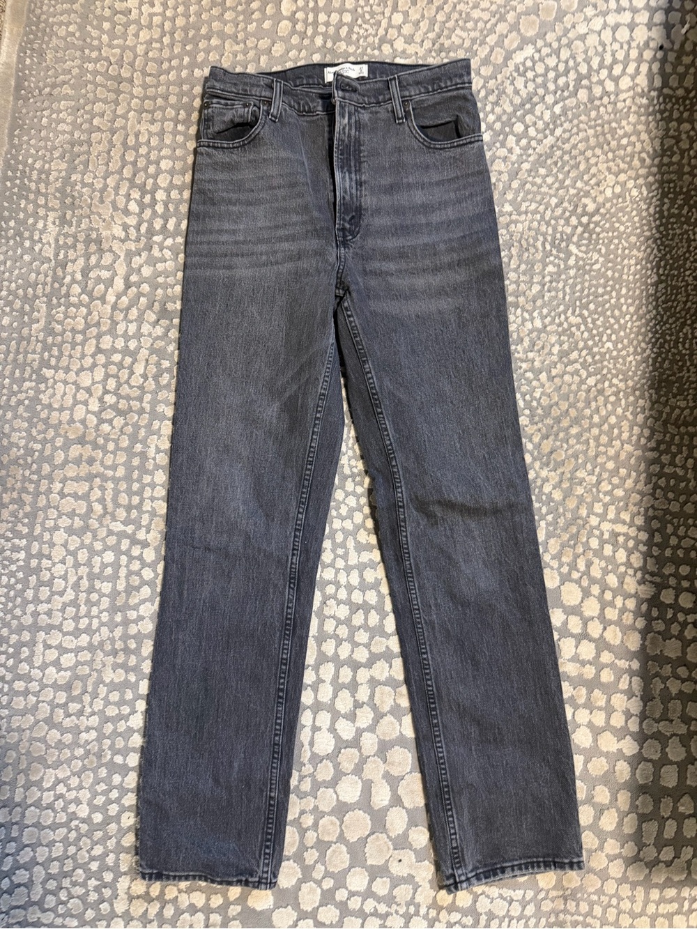 Abercrombie & Fitch Men's Straight Jeans in Black